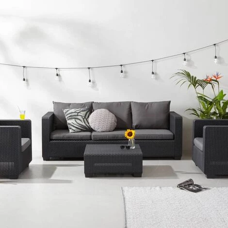 Table D'extérieur Salta/Sapporo Graphite 236104 Allibert - Gris – Image 2