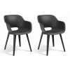 Chaises D'Extérieur Akola 2 Pcs Graphite Allibert