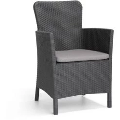 Chaise D'extérieur Miami Graphite 216835 Allibert - Gris