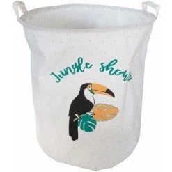 ALLIBERT Panier à  Linge En Polycoton TOUCAN - 38 X 49 X 38 Cm - Decor