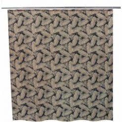 ALLIBERT Rideau De Douche OURAL BLACK 180 X 200 Cm - Decor