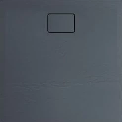 ALLIBERT Receveur De Douche Effet Pierre TERRENO 90 X 90 Gris
