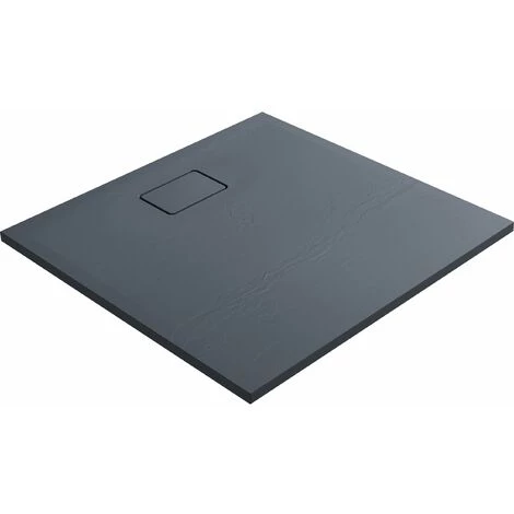 ALLIBERT Receveur De Douche Effet Pierre TERRENO 90 X 90 Gris – Image 2