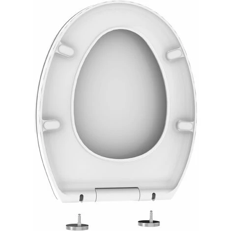 ALLIBERT Abattant WC à Fermeture Progressive Et Déclipsable CLIPEO - Blanc – Image 3