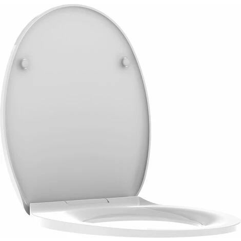 ALLIBERT Abattant WC à Fermeture Progressive Et Déclipsable CLIPEO - Blanc – Image 4