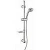 ALLIBERT Set De Douche Avec Douchette 3 Jets, Flexible Et Barre De Douche Chromée LAGO 4 - Chromé Brillant