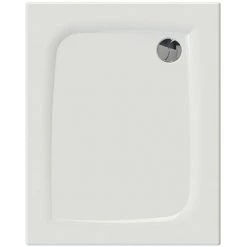 ALLIBERT Receveur De Douche En Bioplax® Rectangle JACANA 2 100 X 80 Cm Blanc Brillant - Blanc