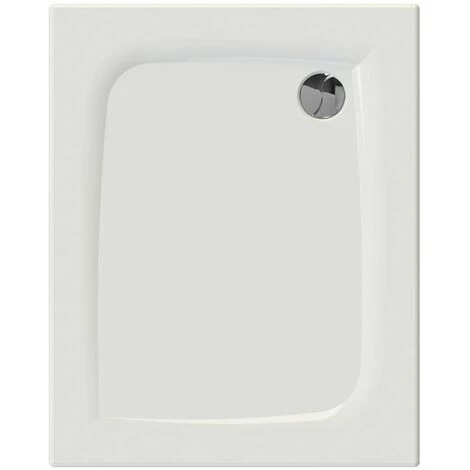 ALLIBERT Receveur De Douche En Bioplax® Rectangle JACANA 2 100 X 80 Cm Blanc Brillant - Blanc