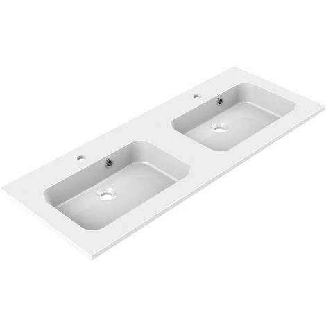 ALLIBERT Meuble De Salle De Bain NORDIK Noir Ultra Mat 120 Cm + Plan Vasque STYLE + Miroir DEKO 120x60 Cm + Colonne - Noir – Image 4