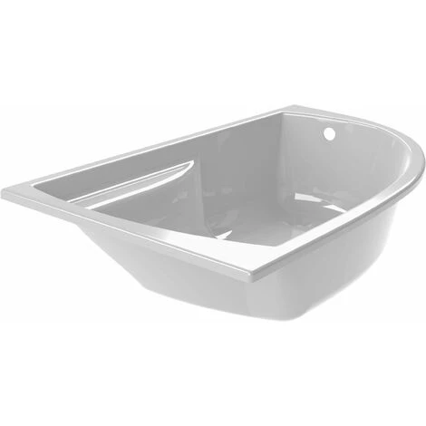 ALLIBERT Baignoire Gain De Place Asymétrique Droite DIVA 160 X 90 Cm - Blanc Brillant – Image 2