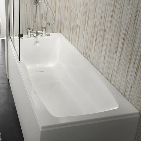 ALLIBERT Baignoire Rectangulaire Cosmo 170 X 75 Cm - Blanc Brillant – Image 2