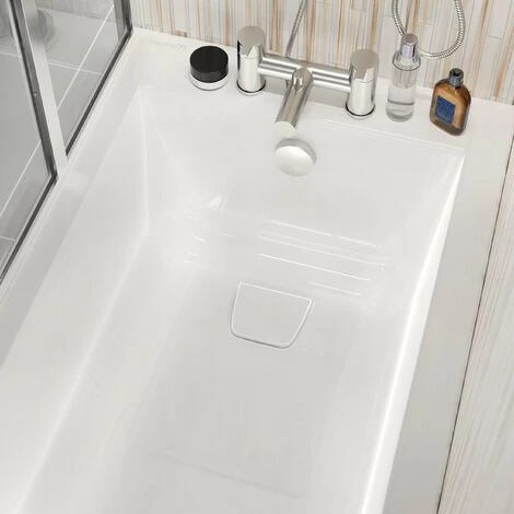 ALLIBERT Baignoire Rectangulaire Cosmo 170 X 75 Cm - Blanc Brillant – Image 3