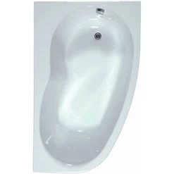 ALLIBERT Baignoire Asymétrique Gauche ELBA DUO 160 X 100 Cm - Blanc