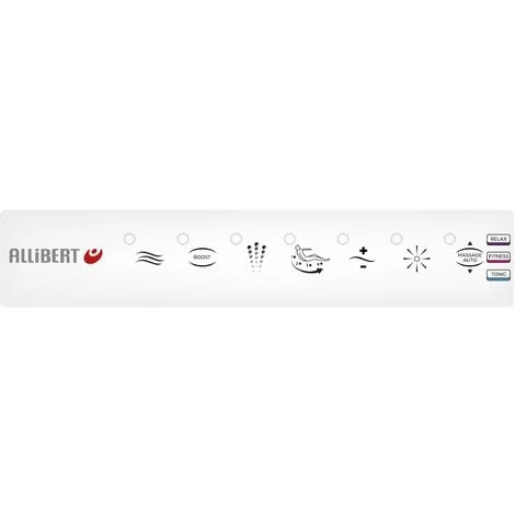 Baignoire Balnéo SPALLIBERT - Massage Air + Eau, Chromothérapie Et Aromathérapie 170 X 75 Cm - Blanc – Image 5