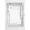 Baignoire Balnéo DUO SPALLIBERT - Massage Air + Eau, Chromothérapie Et Aromathérapie 180 X 120 Cm - Blanc