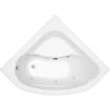 ALLIBERT Baignoire Balnéo D'angle LUCINA ESSENTIA - Massage Eau + Air 140 X 140 Cm - Blanc
