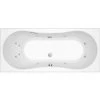 ALLIBERT Baignoire Balnéo INOA DOLCEA - Massage Eau + Air - Chromothérapie 180 X 80 Cm - Blanc