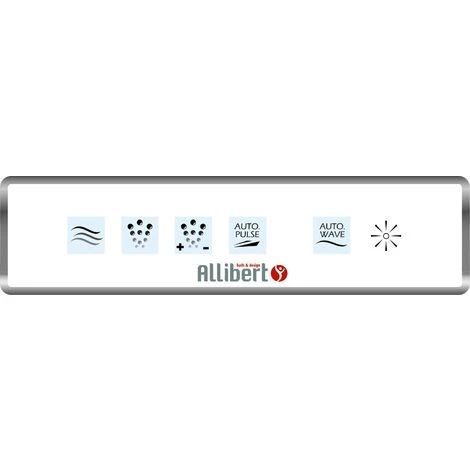 ALLIBERT Baignoire Balnéo ELBA DUO DROITE DOLCEA - Massage Eau + Air - Chromothérapie 160 X 100 Cm - Blanc – Image 2