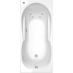 ALLIBERT Baignoire Balnéo Rectangulaire COOLEO 170 X 80 Cm - Blanc