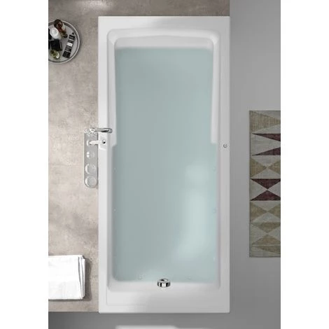 ALLIBERT Baignoire Balnéo Chromothérapie MICROPEARL - Micro-bulles Pour Un Soin De La Peau Naturel 170 X 75 Cm - Blanc – Image 3