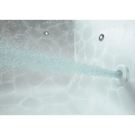 ALLIBERT Baignoire Balnéo Chromothérapie + Musique Bluetooth MICROPEARL Un Soin De La Peau Naturel 170 X 75 Cm - Blanc – Image 3