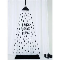 ALLIBERT Rideau De Douche CHILL 180 X 200 Cm - Decor