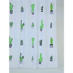 ALLIBERT Rideau De Douche CACTUS 180 X 200 Cm - Decor