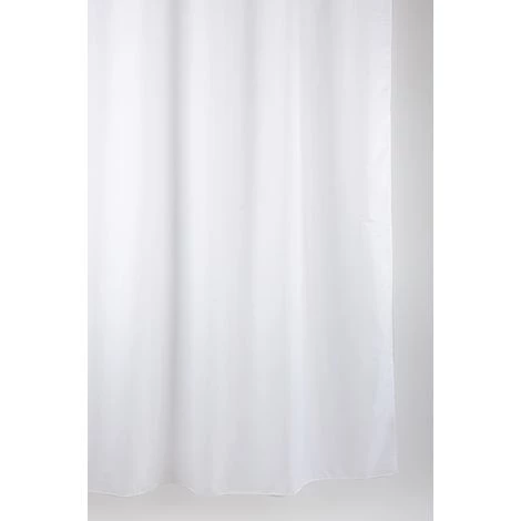 ALLIBERT Rideau De Douche Blanc ALBIN 120 X 200 Cm - Blanc