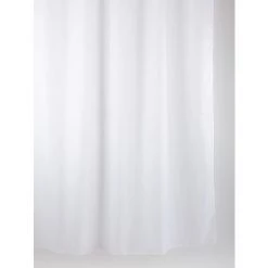 ALLIBERT Rideau De Douche Blanc ALBIN 180 X 200 Cm - Blanc