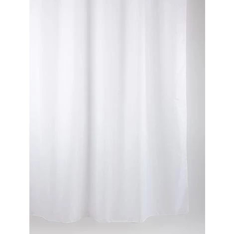 ALLIBERT Rideau De Douche Blanc ALBIN 180 X 200 Cm - Blanc
