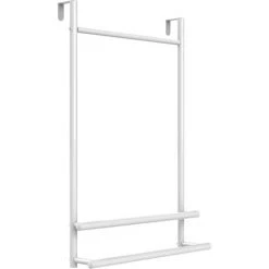 ALLIBERT Porte-serviette HAPPY à  Suspendre Sur Porte Ou Paroi De Douche 51 X 76 X 11 Cm Blanc Brillant - Blanc