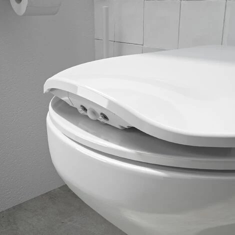 ALLIBERT Abattant WC En Thermodur Avec éclairage LED NIGHTY 2 - Blanc Brillant - 37,2 X 6,7 X 46,5 Cm - - Blanc – Image 3