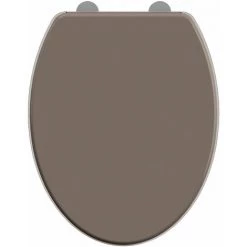 ALLIBERT Abattant WC à Fermeture Progressive Et Déclipsable EKLA Taupe Brun - Taupe Brun