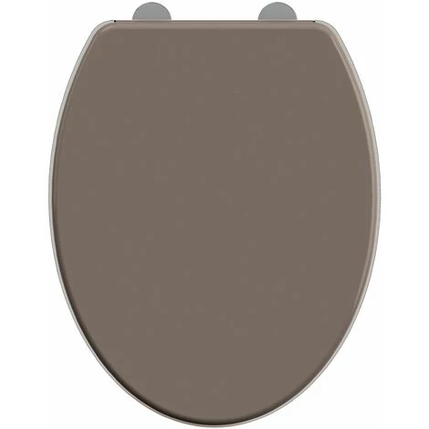 ALLIBERT Abattant WC à Fermeture Progressive Et Déclipsable EKLA Taupe Brun - Taupe Brun