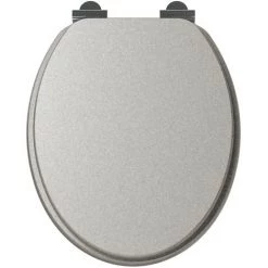 ALLIBERT Abattant WC Design SILVER - 37 X 5 X 47 - Gris