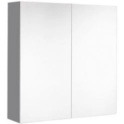 ALLIBERT Armoire De Toilette LOOK PM - 60 X 65 X 18 - Gris