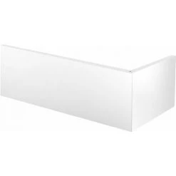 ALLIBERT Tablier D'angle FIX ALU - Fixation Aimantée - Habillage Frontal à  Pan Droit 180 X 80 X 52-53,5 Cm - Blanc