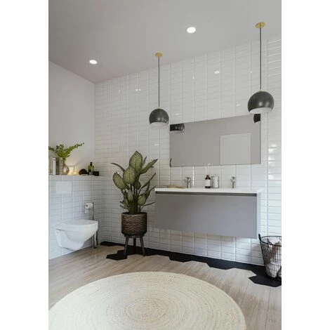 ALLIBERT Meuble Sous-vasque 120 Cm Gris Ultra Mat - Gris – Image 3