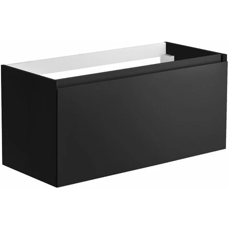 ALLIBERT Meuble Sous-vasque 100 Cm NORDIK Noir Ultra Mat - Noir