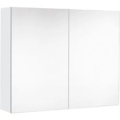 ALLIBERT Armoire De Toilette Avec Miroir Et Prise LOOK 80 Cm Blanc Alpin Brillant - Blanc Alpin