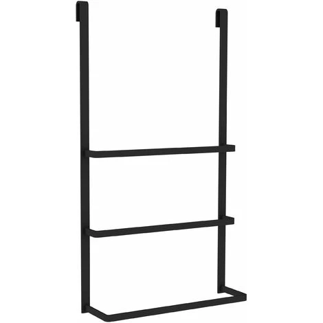 ALLIBERT Porte-serviette En Alu Laqué à Suspendre à Une Paroi De Douche LOFT-GAME Noir Mat - Noir