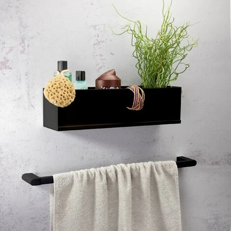 ALLIBERT Etagère D'hôtes En Alu Laqué LOFT-GAME Noir Mat - Noir – Image 2