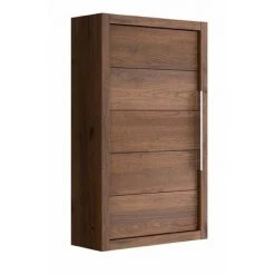 ALLIBERT Meuble Haut Salle De Bain SORENTO 1 Porte - 40 X 69 X 17 Cm - Couleur Chêne - Chêne Cognac