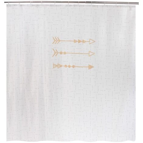 Rideau De Douche Allibert Flèches Polyester 180x200cm