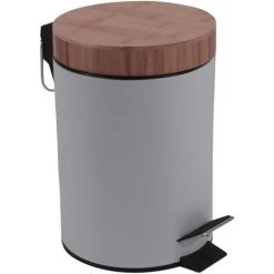 Poubelle Salle De Bains Allibert Conga Blanc Vert 3L À Pédale - Blanc