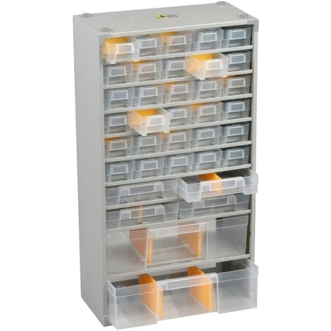 ALLIBERT Rangement Allit Vario Plus Métal 56,5x30x13,5cm - Argenté