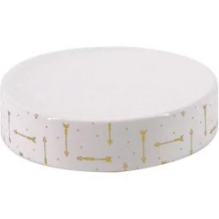 ALLIBERT ARROW Porte-savon Blanc / Noir - Blanc / Noir