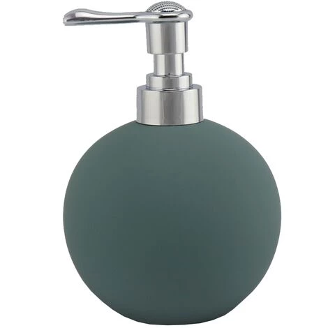 Distributeur De Savon Allibert Bowling Gris Soft Touch - Gris - Soft Touch