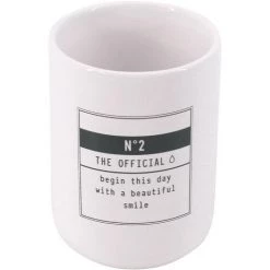 ALLIBERT COSMET Verre Blanc / Noir - Blanc / Noir