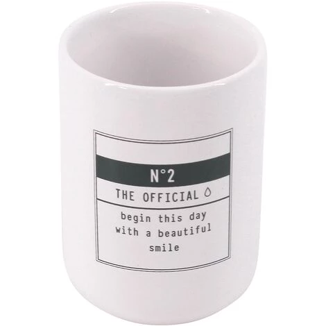 ALLIBERT COSMET Verre Blanc / Noir - Blanc / Noir